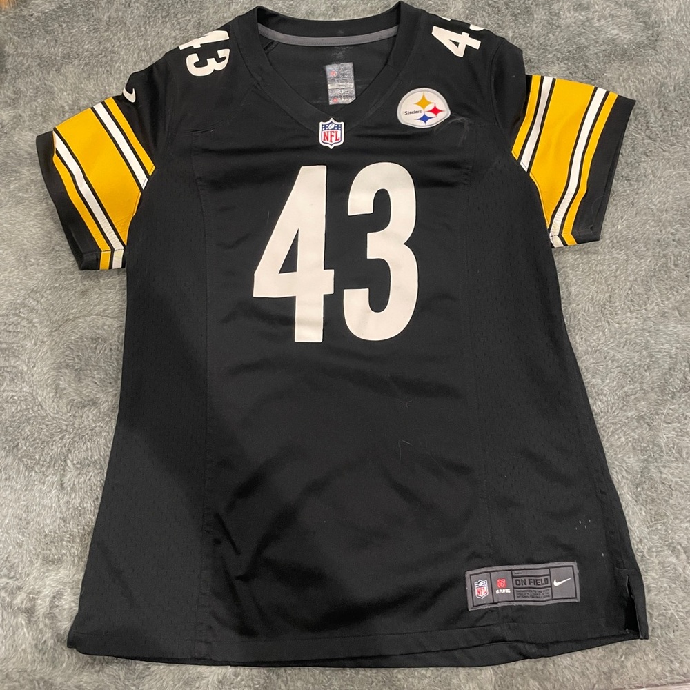 Women’s NFL Large Steelers Troy Polamalu Vintage Jersey Pittsburgh